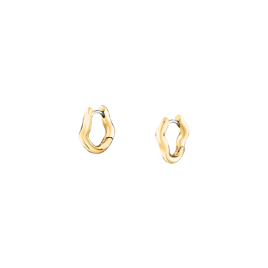 Hoop earrings for women yellow gold-tone, Design collection, Morellato