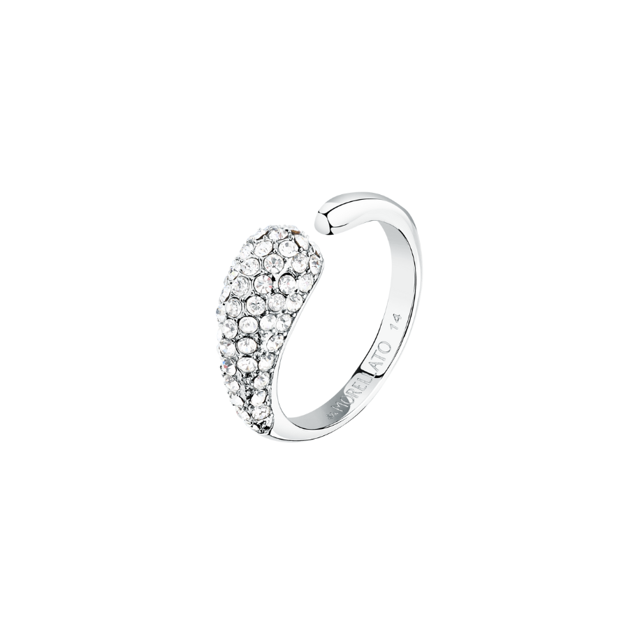 Crystal open ring for women, Design collection, Morellato