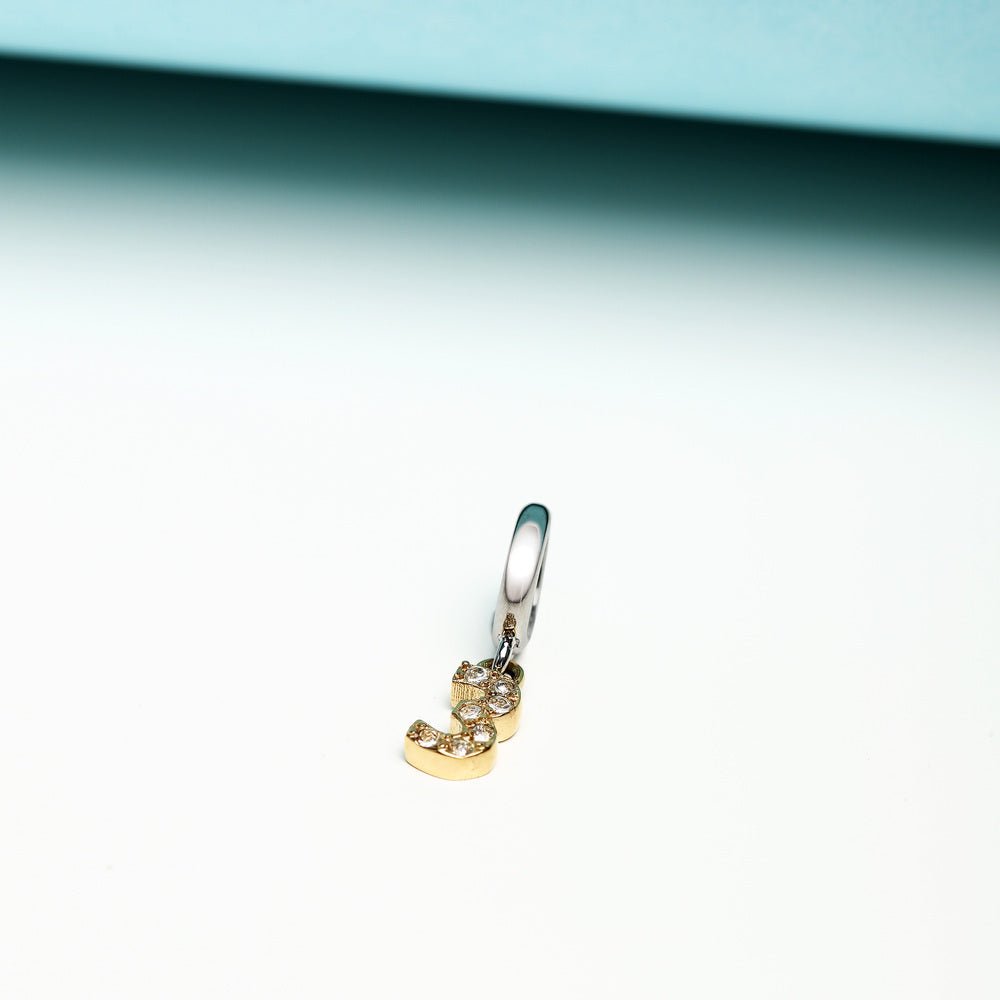 Talisman de tip pandantiv auriu cifra 3 - Talismane tip pandantiv - scz1304 - MORELLATO - Tessora