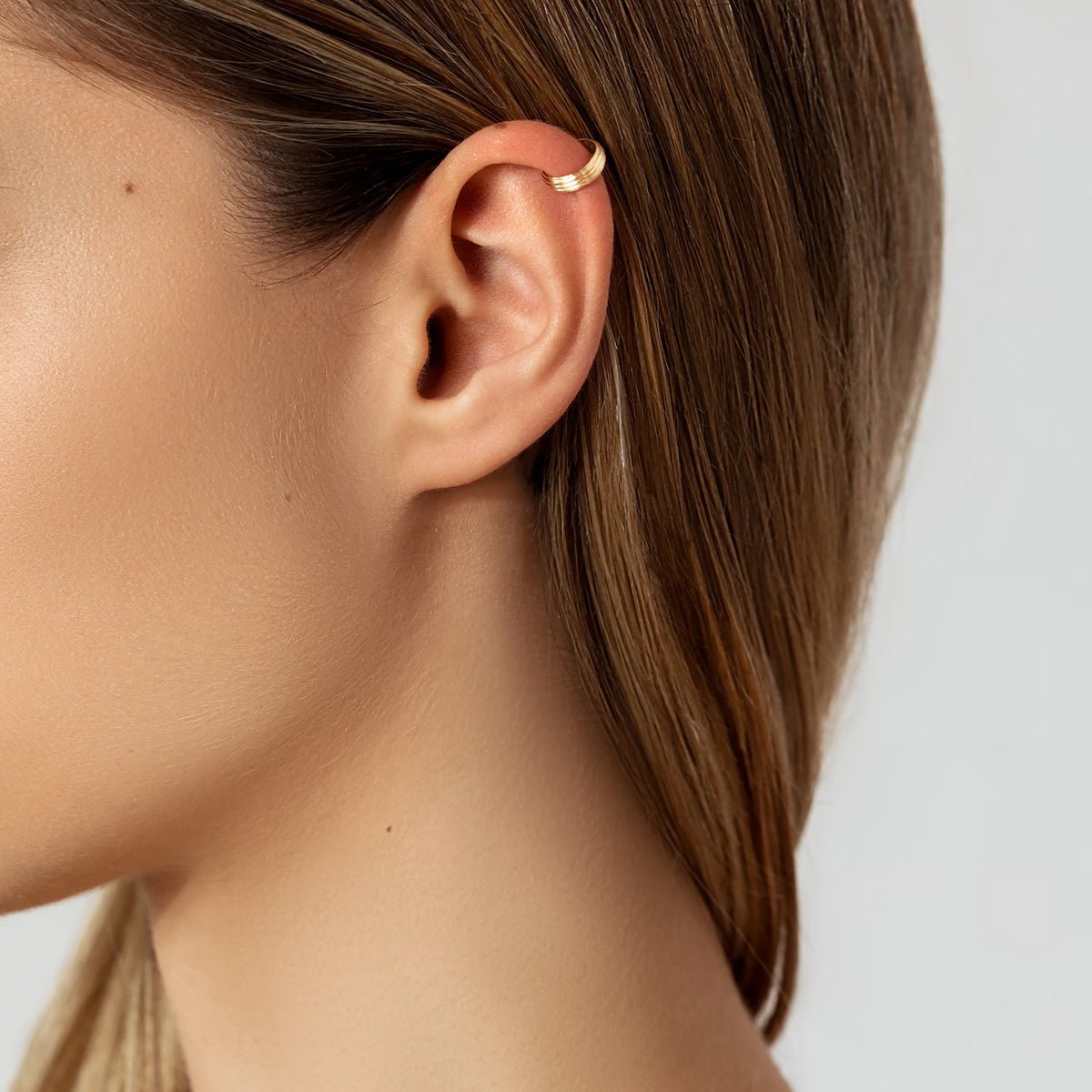 Women's individual earring Etno II gold - plated, Lilou - Single Earring - 171/10/KOL/NAU/NO2/PO - Lilou - Tessora