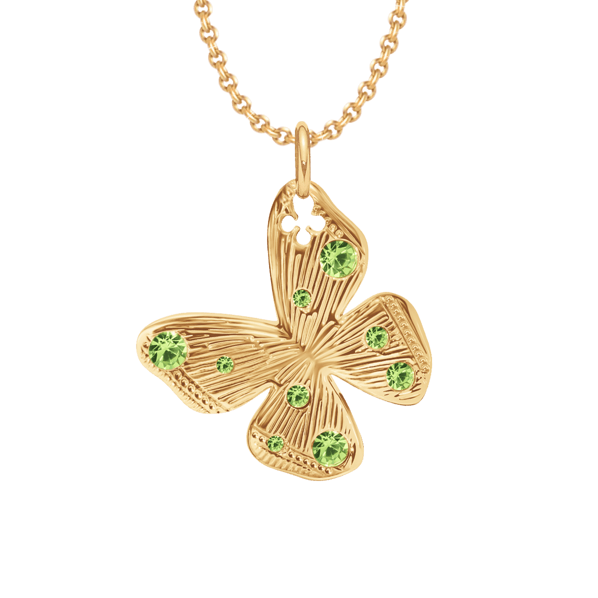 Women's necklace Papillon 45 cm, gold - plated, Lilou - Necklaces - A03/MARKET/ANS/239 - Lilou - Tessora