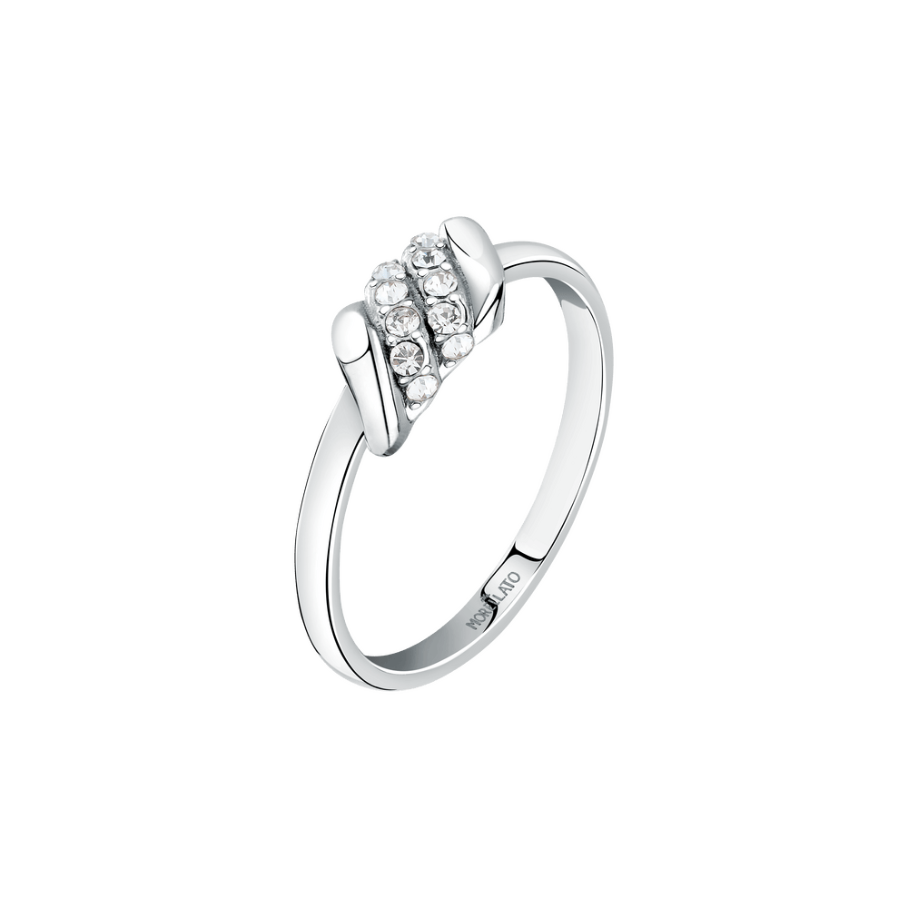Women's ring stainless steel with crystals, MORELLATO - Gemstone Rings - sawz14012 - MORELLATO - Tessora