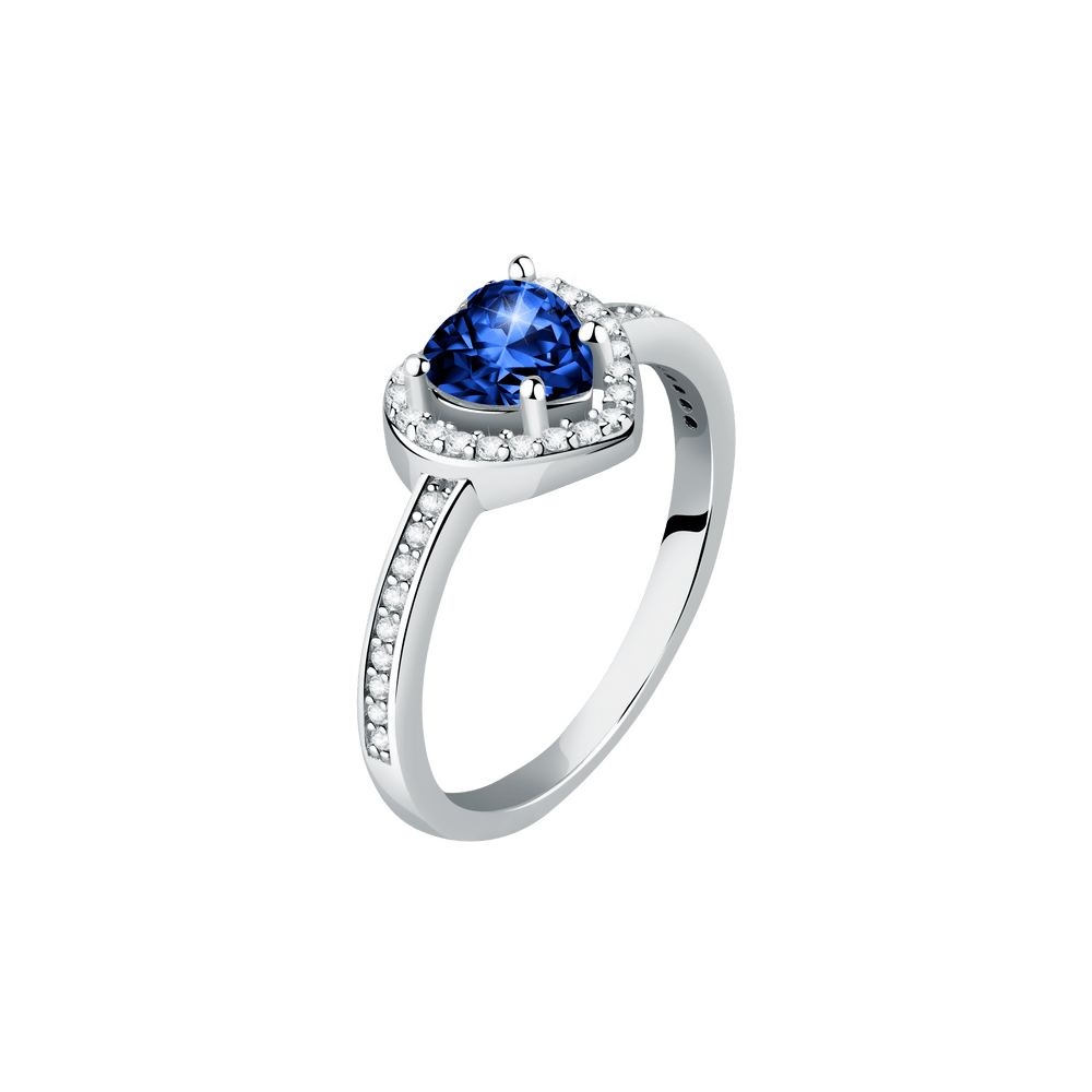 Women's ring sterling silver Tesori blue heart - shaped, MORELLATO - Silver Rings - savb15012 - MORELLATO - Tessora
